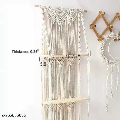 Boho Wall-mounted Shelf- 3 Levels