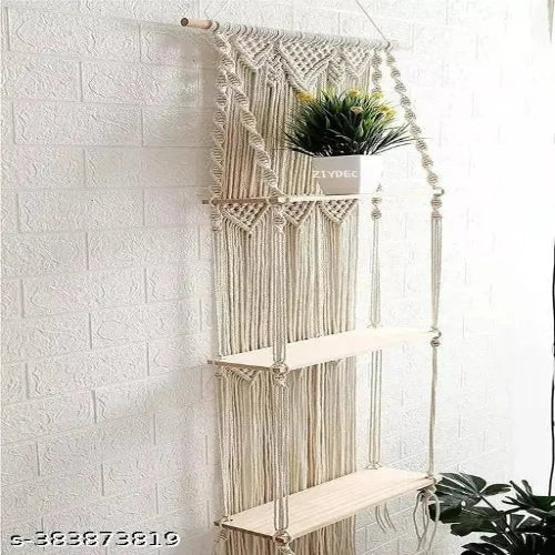 Boho Wall-mounted Shelf- 3 Levels