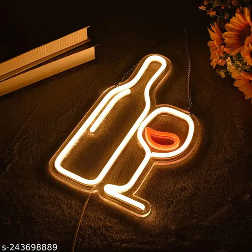 Neon LED Light- Wine & Goblet sign