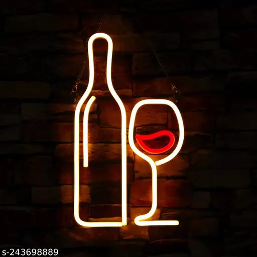 Neon LED Light- Wine & Goblet sign