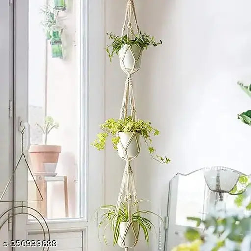Handmade Boho Plant Hangers - 3 Tier