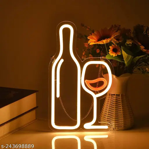 Neon LED Light- Wine & Goblet sign