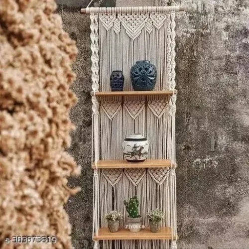 Boho Wall-mounted Shelf- 3 Levels