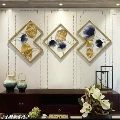 Antique Metal Wall Art - 3 Pieces